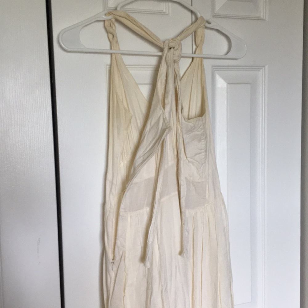 Anthropologie Vanitas cream midi summer dress sz m - Picture 4 of 8